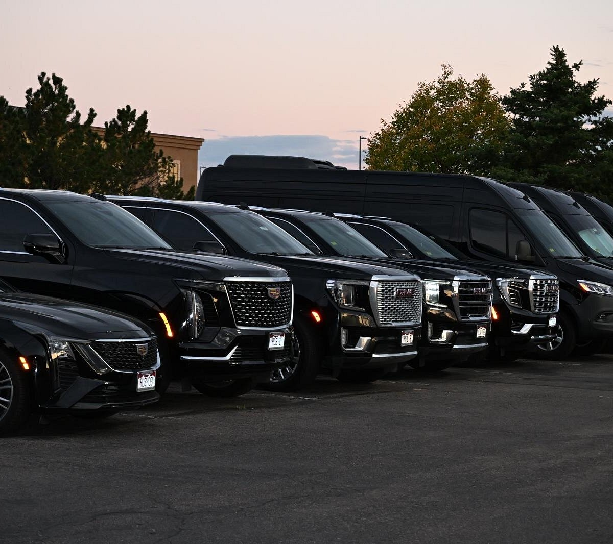 Luxury SUV at an airport setting